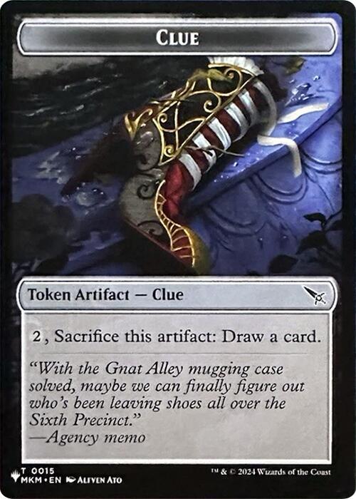 Clue // Copy Double-Sided Token - Magic: The Gathering