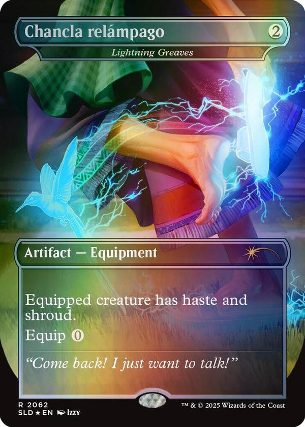 Chancla relámpago - Lightning Greaves (Rainbow Foil) - Magic: The Gathering