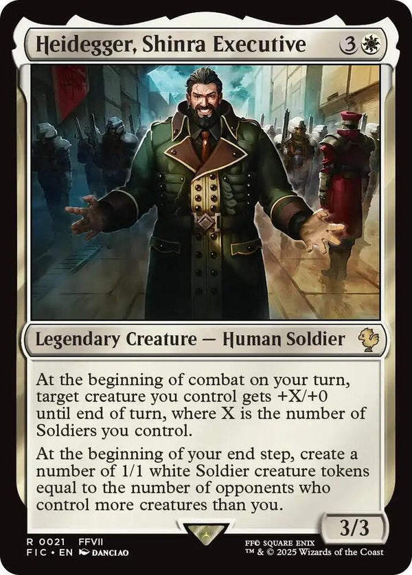 Heidegger, Shinra Executive (Surge Foil) - Magic: The Gathering