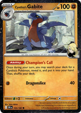 Cynthia's Gabite (Cosmos Holo) - Pokémon