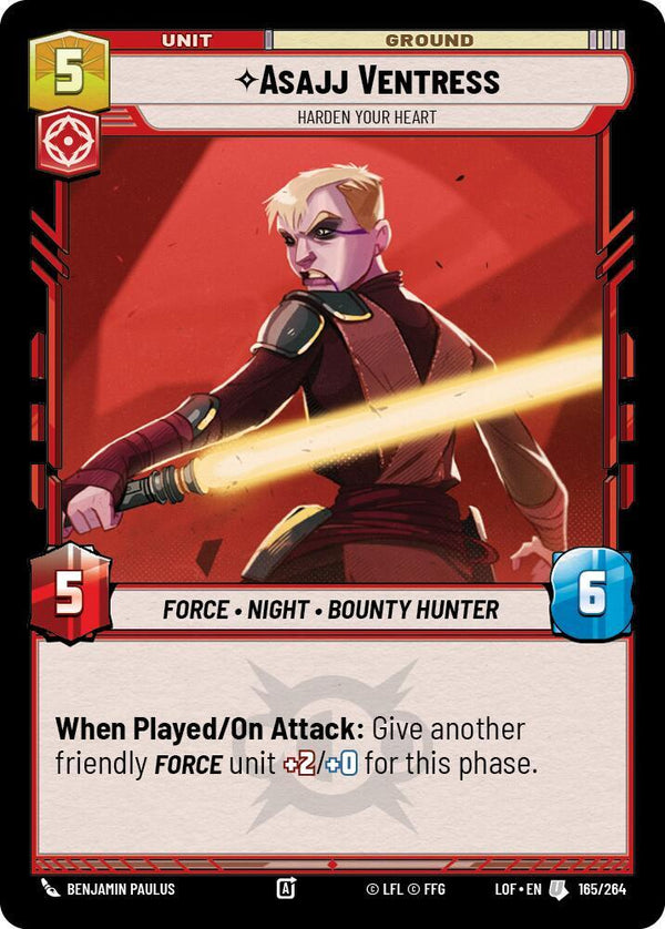Asajj Ventress - Harden Your Heart - Star Wars Unlimited