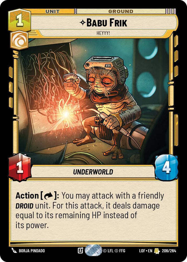 Babu Frik - Heyyy! - Star Wars Unlimited