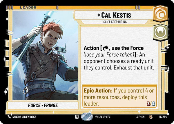 Cal Kestis - I Can't Keep Hiding - Star Wars Unlimited