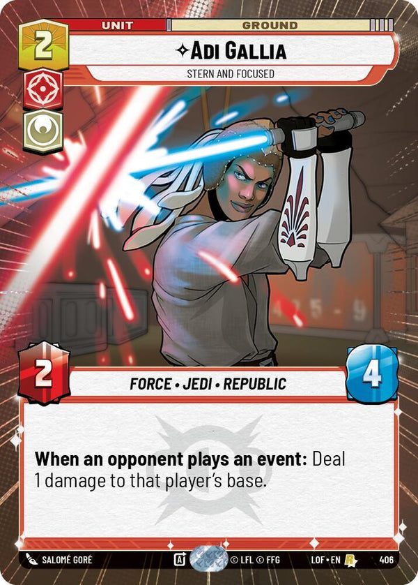 Adi Gallia - Stern and Focused (Hyperspace) - Star Wars Unlimited
