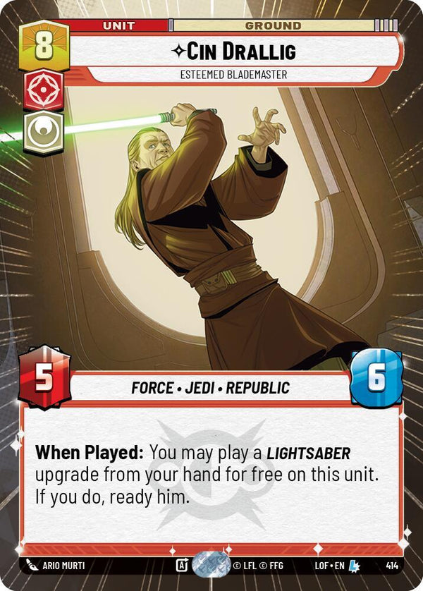 Cin Drallig - Esteemed Blademaster (Hyperspace) - Star Wars Unlimited