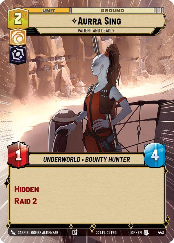 Aurra Sing - Patient and Deadly (Hyperspace) - Star Wars Unlimited