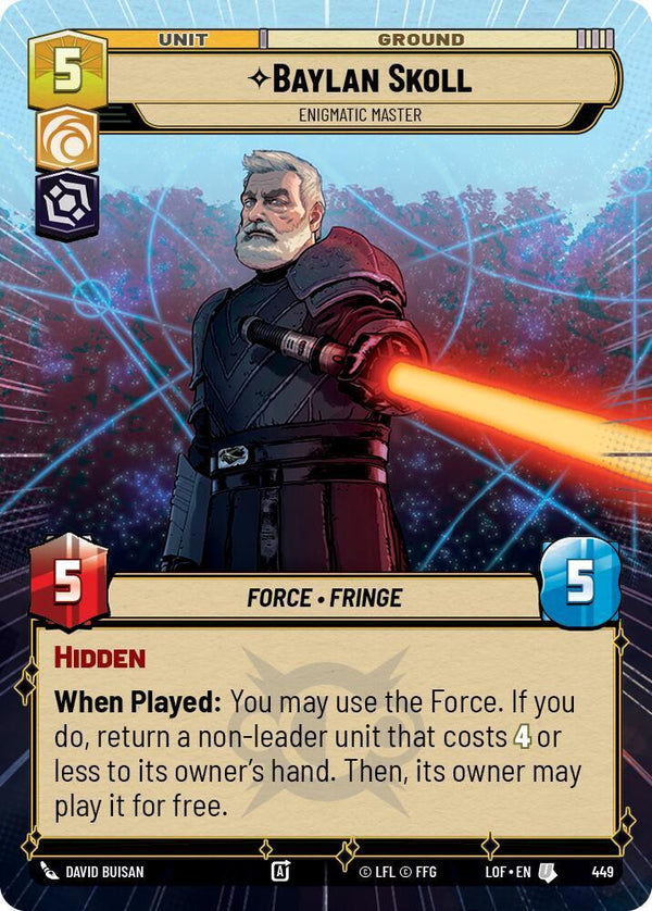 Baylan Skoll - Enigmatic Master (Hyperspace) - Star Wars Unlimited