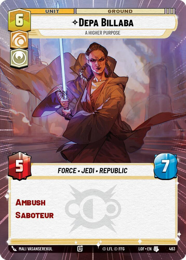 Depa Billaba - A Higher Purpose (Hyperspace) - Star Wars Unlimited