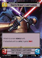 Darth Revan's Lightsabers (Hyperspace) - Star Wars Unlimited