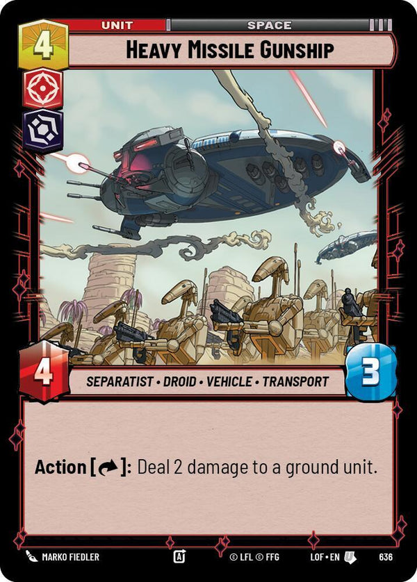 Heavy Missile Gunship (Foil) - Star Wars Unlimited