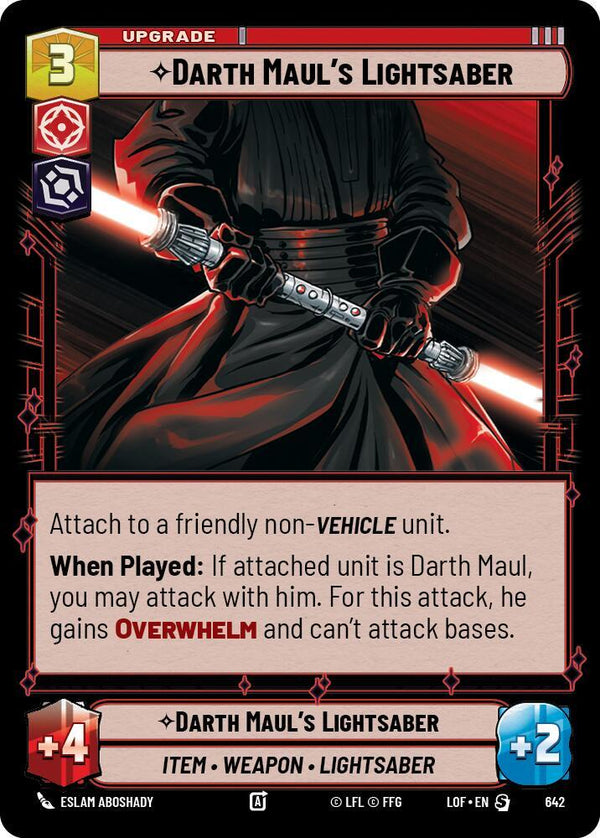 Darth Maul's Lightsaber (Foil) - Star Wars Unlimited