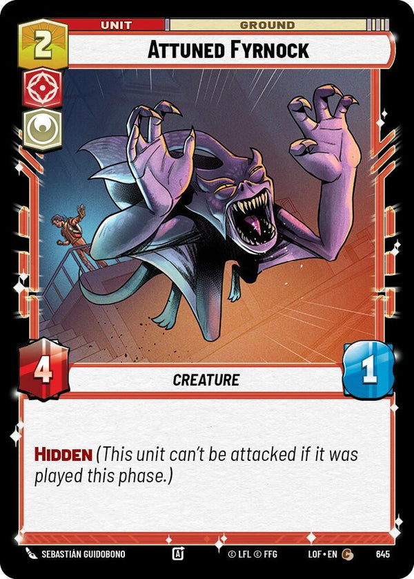 Attuned Fyrnock (Foil) - Star Wars Unlimited