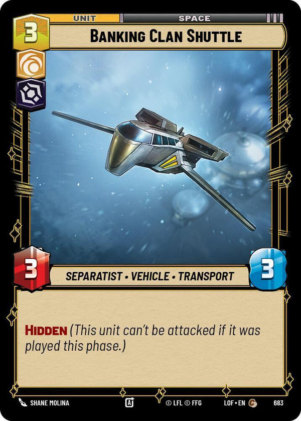 Banking Clan Shuttle (Foil) - Star Wars Unlimited