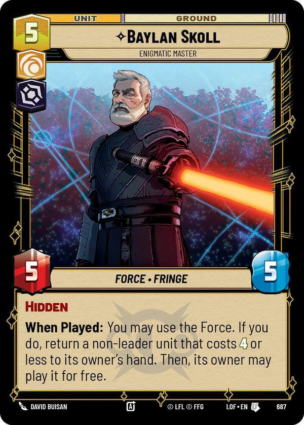 Baylan Skoll - Enigmatic Master (Foil) - Star Wars Unlimited