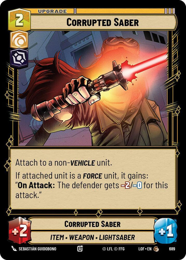 Corrupted Saber (Foil) - Star Wars Unlimited