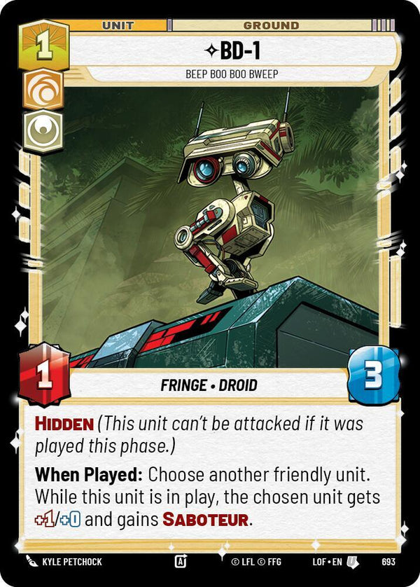 BD-1 - Beep Boo Boo Bweep (Foil) - Star Wars Unlimited