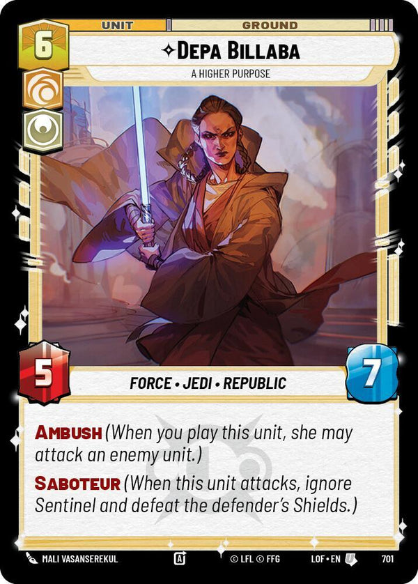 Depa Billaba - A Higher Purpose (Foil) - Star Wars Unlimited