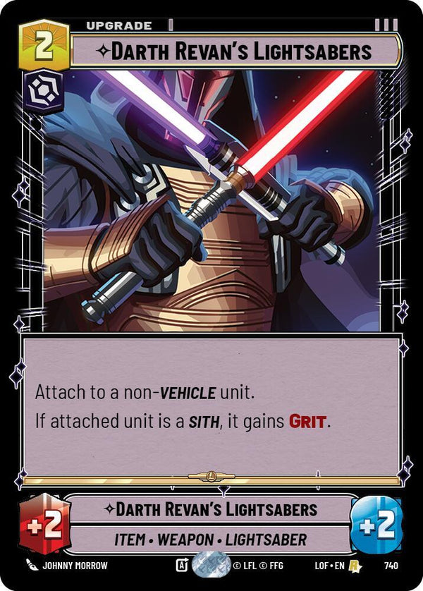 Darth Revan's Lightsabers (Foil) - Star Wars Unlimited