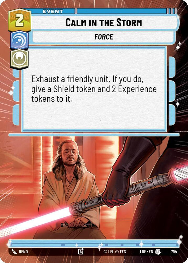 Calm in the Storm (Hyperspace Foil) - Star Wars Unlimited