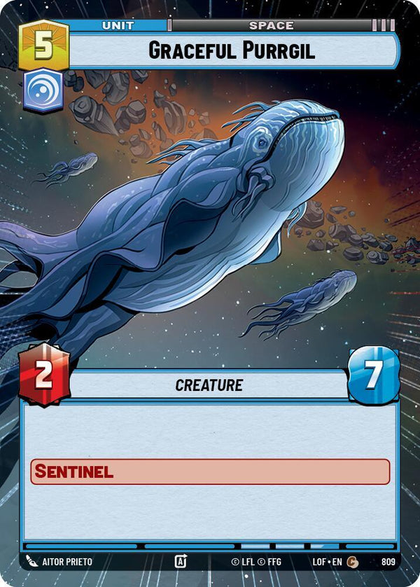 Graceful Purrgil (Hyperspace Foil) - Star Wars Unlimited