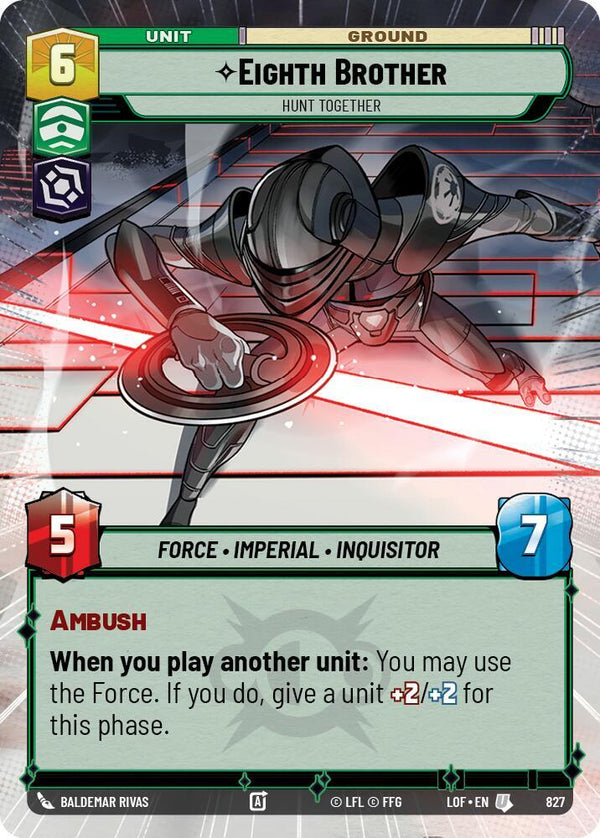 Eighth Brother - Hunt Together (Hyperspace Foil) - Star Wars Unlimited