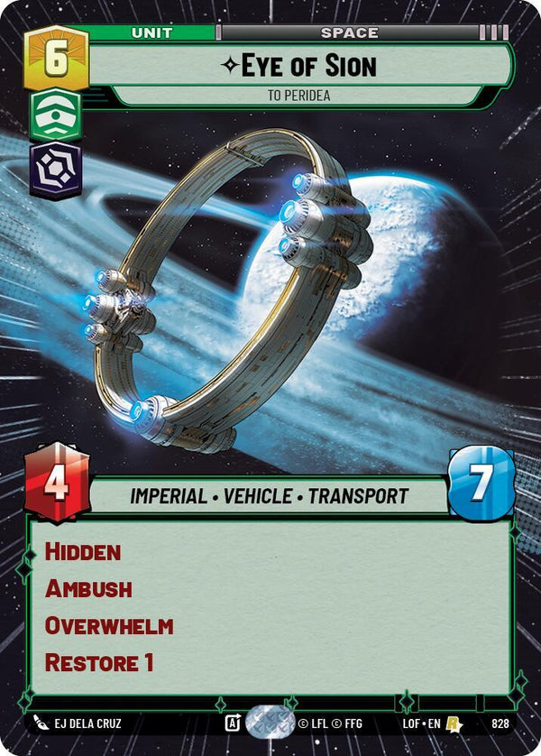 Eye of Sion - To Peridea (Hyperspace Foil) - Star Wars Unlimited