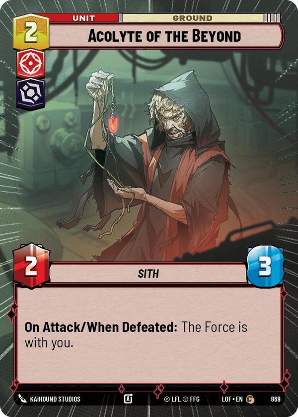 Acolyte of the Beyond (Hyperspace Foil) - Star Wars Unlimited
