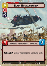 Heavy Missile Gunship (Hyperspace Foil) - Star Wars Unlimited