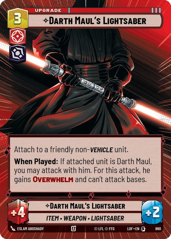 Darth Maul's Lightsaber (Hyperspace Foil) - Star Wars Unlimited