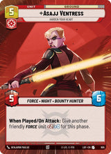 Asajj Ventress - Harden Your Heart (Hyperspace Foil) - Star Wars Unlimited