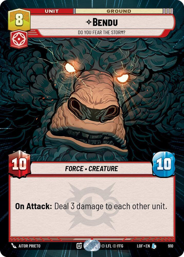 Bendu - Do You Fear the Storm? (Hyperspace Foil) - Star Wars Unlimited