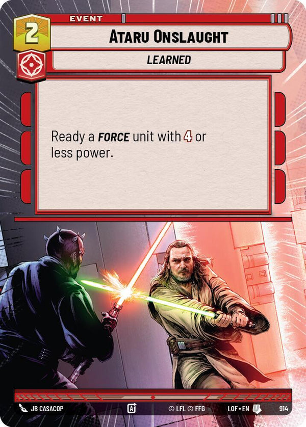 Ataru Onslaught (Hyperspace Foil) - Star Wars Unlimited