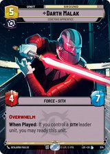 Darth Malak - Covetous Apprentice (Hyperspace Foil) - Star Wars Unlimited