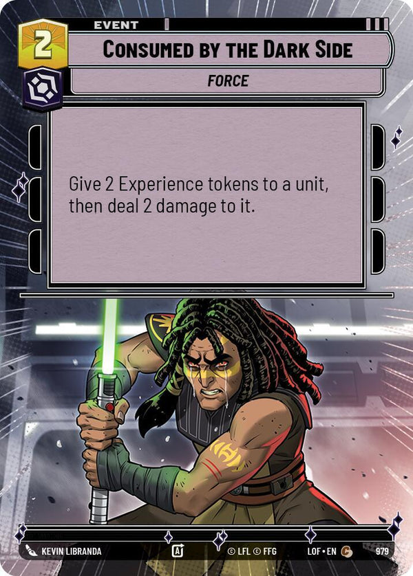 Consumed by the Dark Side (Hyperspace Foil) - Star Wars Unlimited