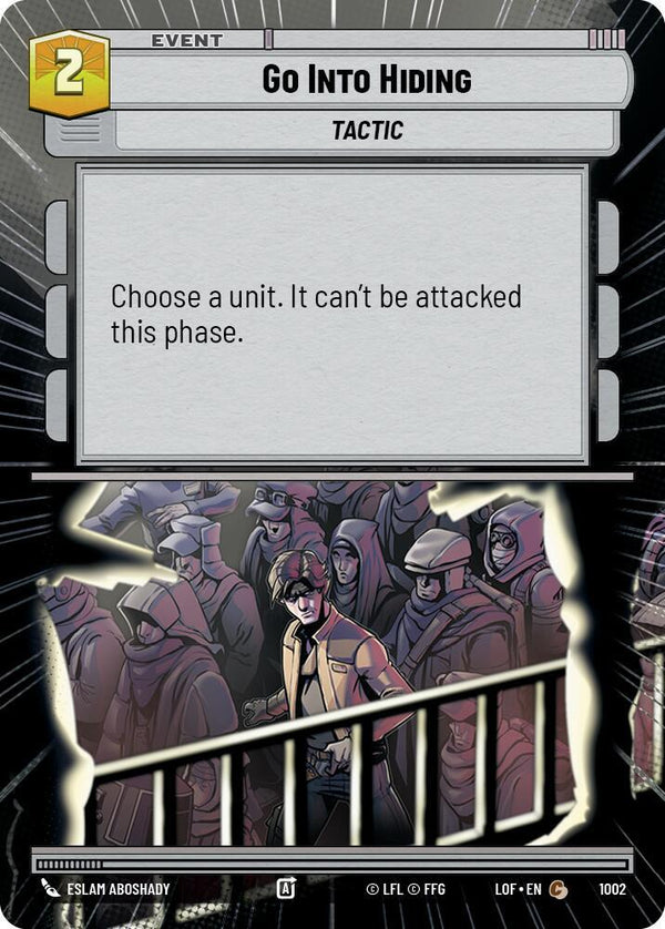 Go Into Hiding (Hyperspace Foil) - Star Wars Unlimited