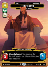 Eeth Koth - Spiritual Warrior (Prestige) - Star Wars Unlimited