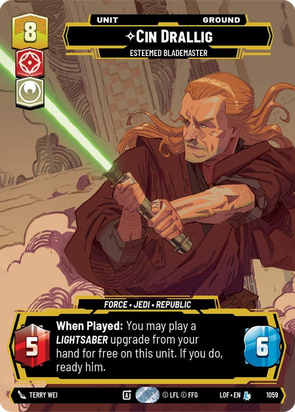 Cin Drallig - Esteemed Blademaster (Prestige) - Star Wars Unlimited