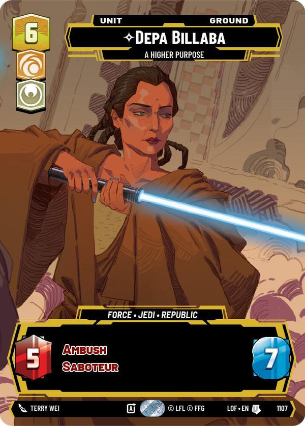 Depa Billaba - A Higher Purpose (Prestige Foil) - Star Wars Unlimited