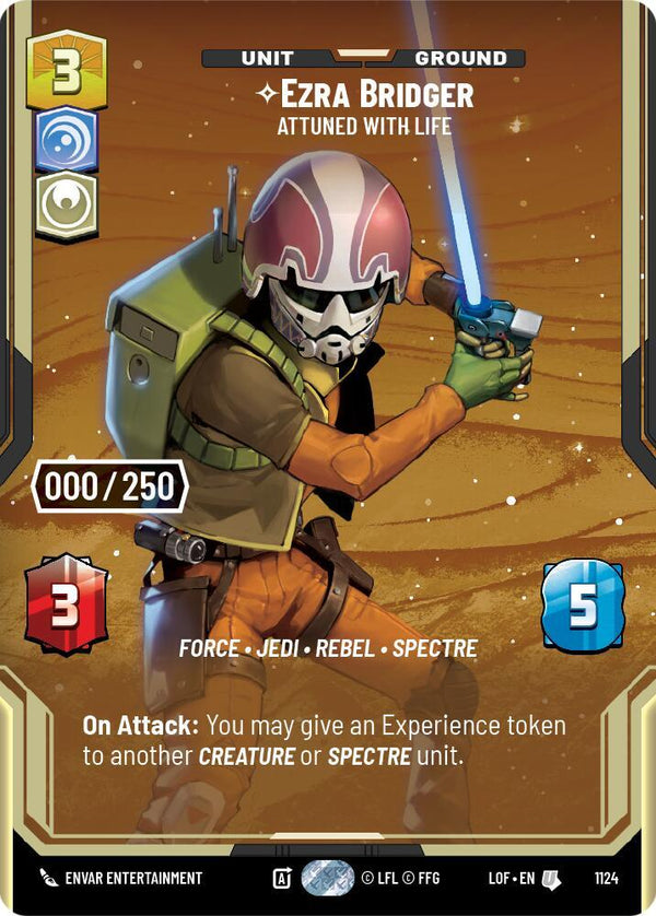 Ezra Bridger - Attuned With Life (Serialized) - Star Wars Unlimited