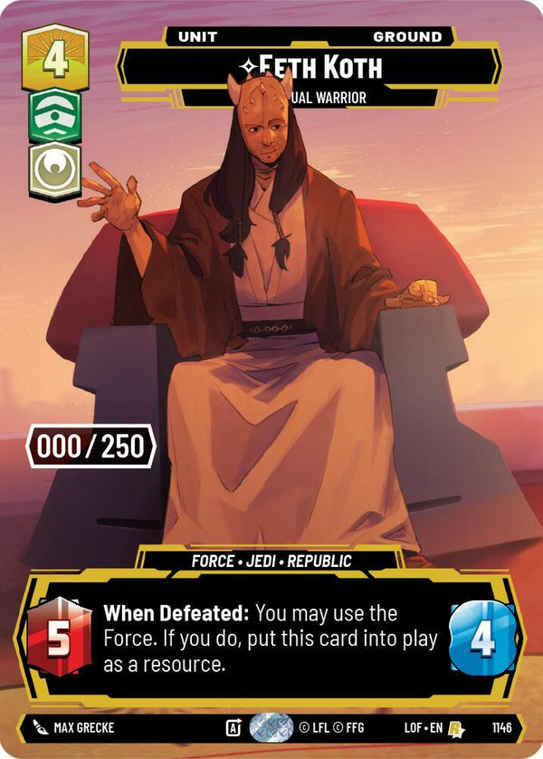 Eeth Koth - Spiritual Warrior (Serialized) - Star Wars Unlimited