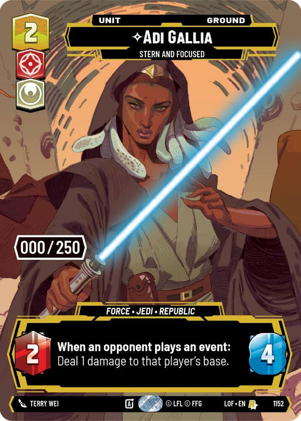 Adi Gallia - Stern and Focused (Serialized) - Star Wars Unlimited