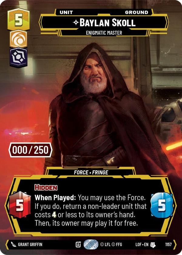 Baylan Skoll - Enigmatic Master (Serialized) - Star Wars Unlimited