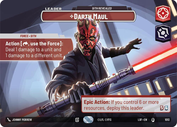 Darth Maul - Sith Revealed (Showcase) - Star Wars Unlimited