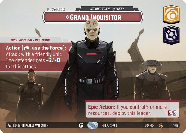 Grand Inquisitor - Stories Travel Quickly (Showcase) - Star Wars Unlimited
