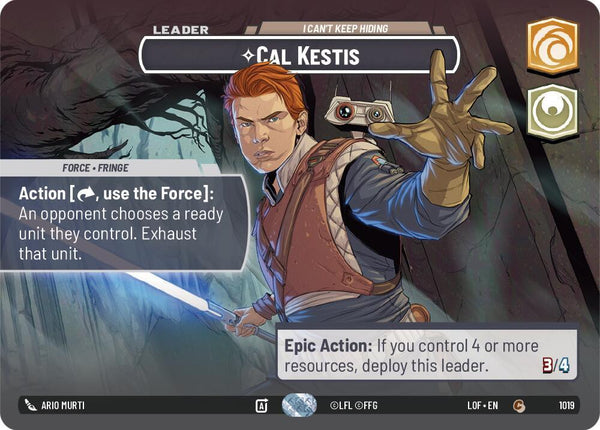 Cal Kestis - I Can't Keep Hiding (Showcase) - Star Wars Unlimited