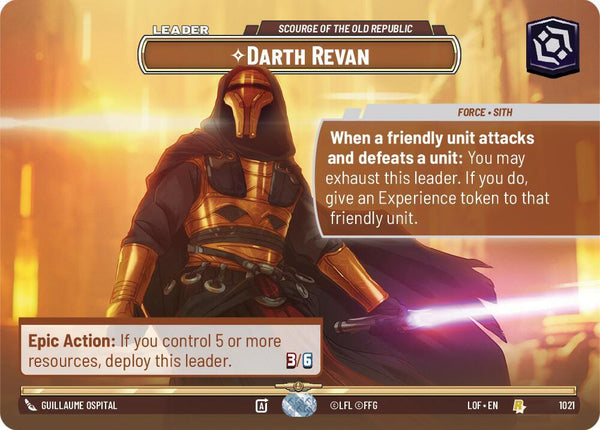 Darth Revan - Scourge of the Old Republic (Showcase) - Star Wars Unlimited