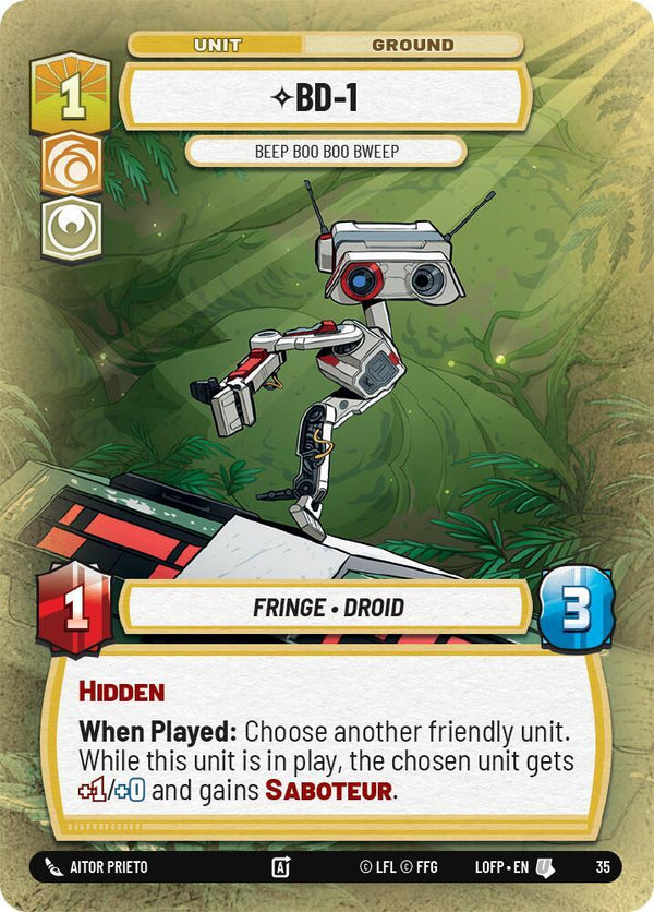 BD-1 - Beep Boo Boo Bweep (Foil) - Star Wars Unlimited