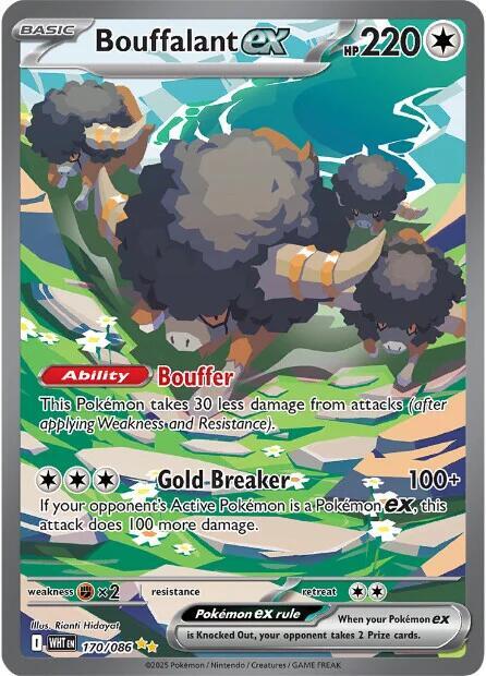 Bouffalant ex - 170/086 - Pokémon