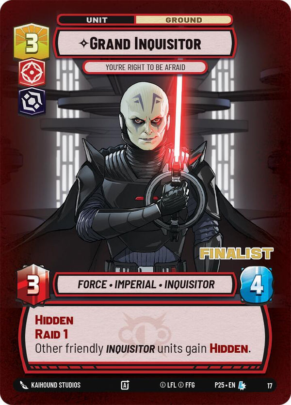Grand Inquisitor - You're Right to Be Afraid (Finalist) - Star Wars Unlimited