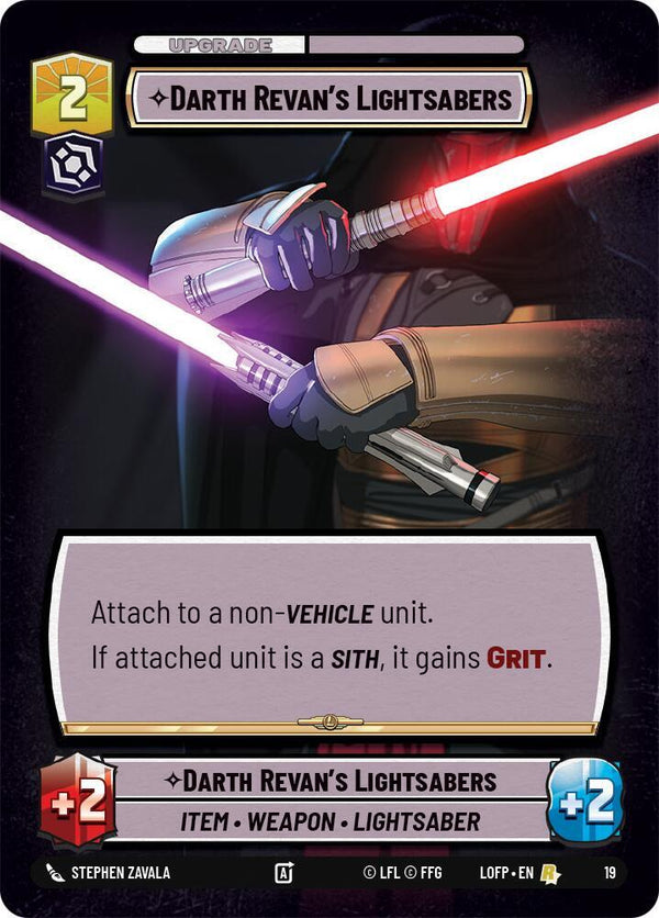 Darth Revan's Lightsabers - Star Wars Unlimited